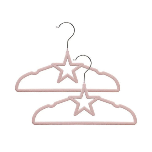 Living Textiles Coat Hanger 10 Pk - Pink Stars