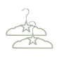 Living Textiles Coat Hanger 10 Pk - Sage Stars