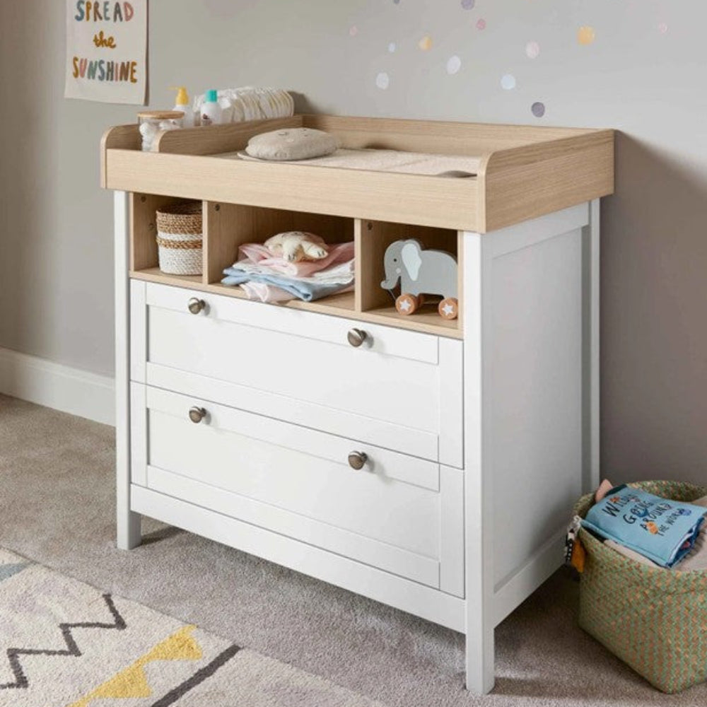 Mamas & Papas Harwell Cot Bundle - 5 pce - White/Natural