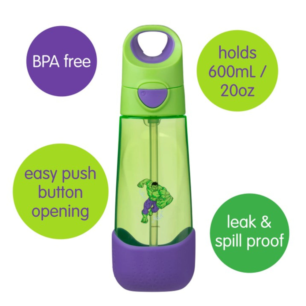 B.Box Tritan Drink Bottle 600 ml - Marvel Hulk