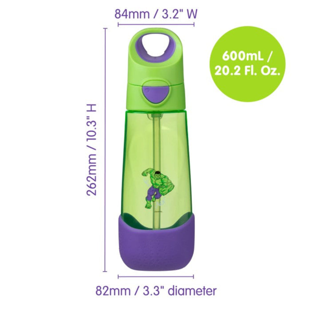 B.Box Tritan Drink Bottle 600 ml - Marvel Hulk