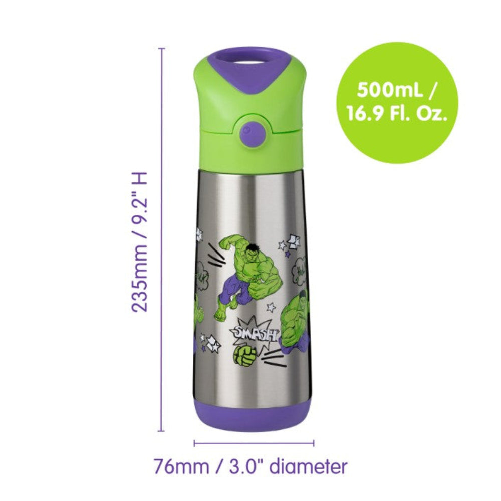 B.Box SS Insulated Drink Bottle 500 ml - Marvel Hulk