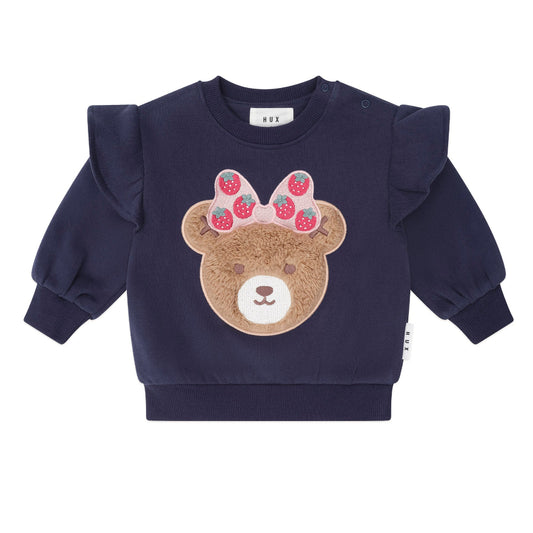 Huxbaby Strawberry Fields Huxette Bow Sweatshirt