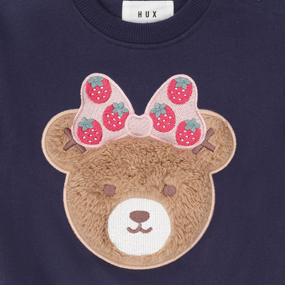 Huxbaby Strawberry Fields Huxette Bow Sweatshirt
