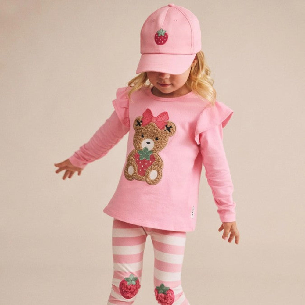 Huxbaby Strawberry Huxette Frill Top