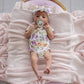 Snuggle Hunny Organic Short Sleeve Kimono Bodysuit - Isla