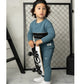 Cracked Soda 2 pce Crew Set - Teal