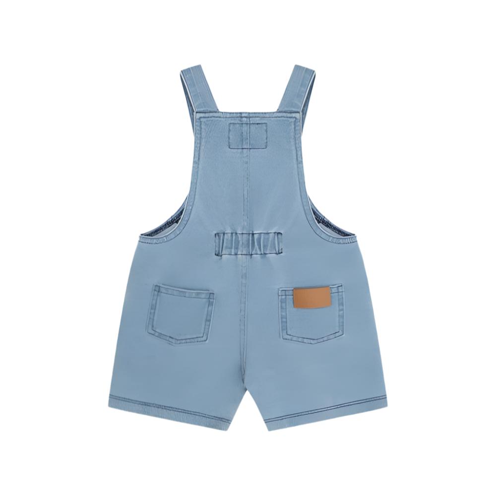 Huxbaby Huxbear Knit Denim Short Overalls