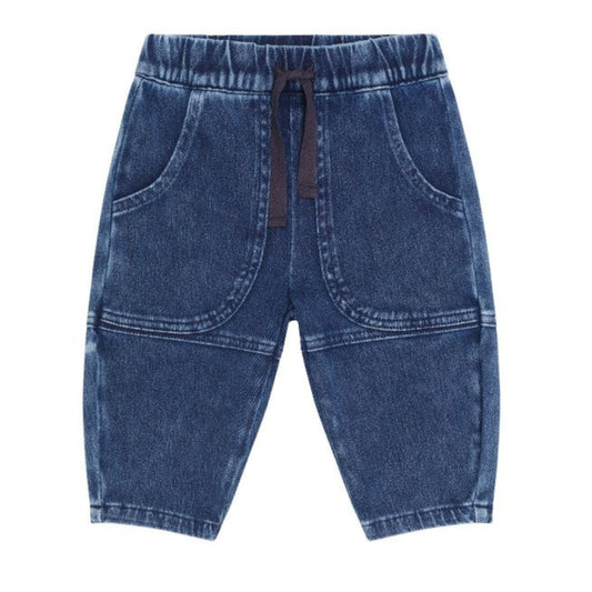 Huxbaby Knit Denim Pocket Pant