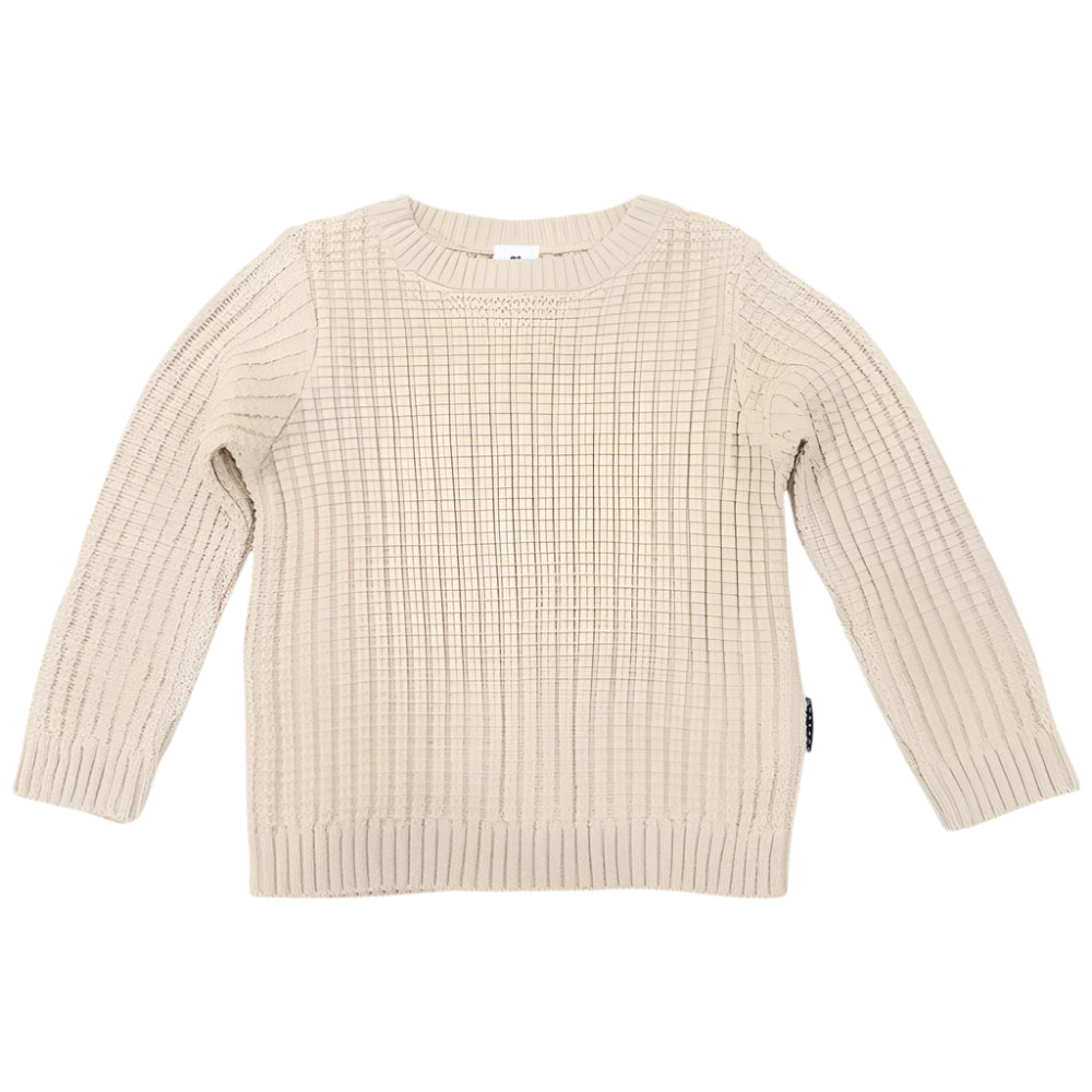 Korango Textured Knit Sweater - Beige