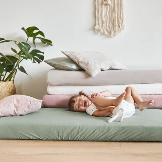 Leander Organic Baby Cot Sheets - 2 pk