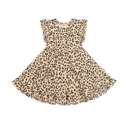 Huxbaby Leopard S/Slv Swing Dress