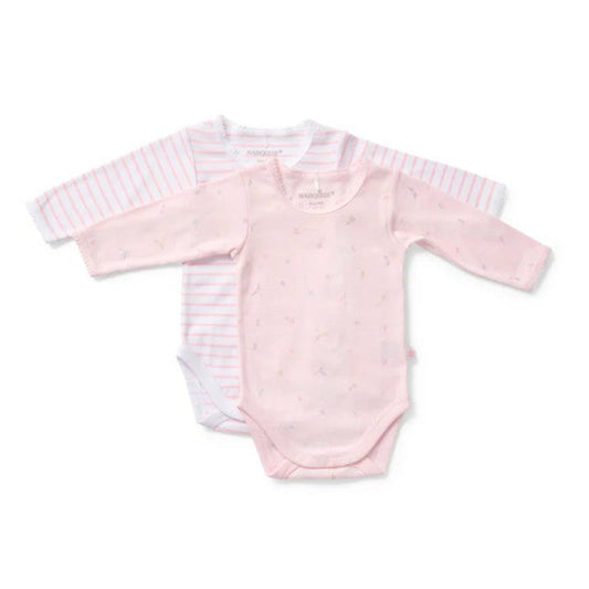 Marquise Long Sleeve Bodysuit 2 pk - Pink print