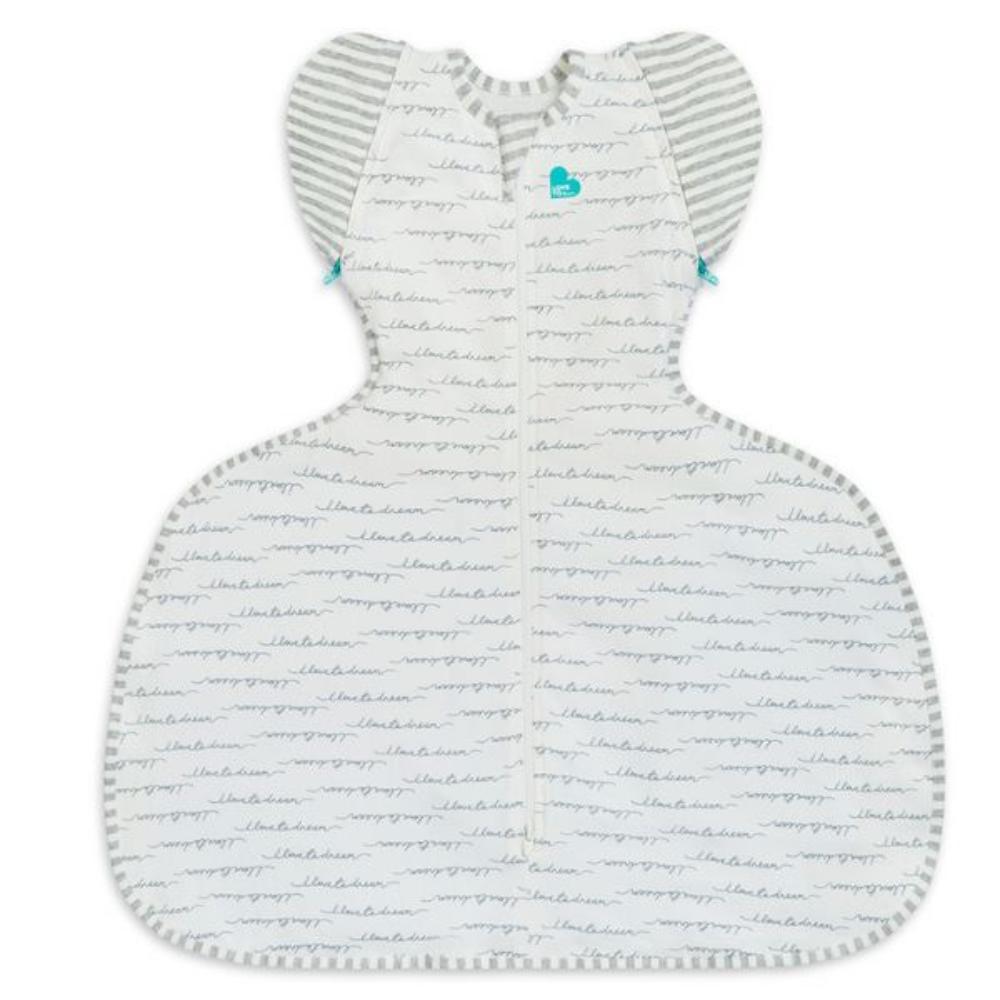 Love To Dream Swaddle Up 1.0 Tog Hip Harness Transition Bag - White Dreamer