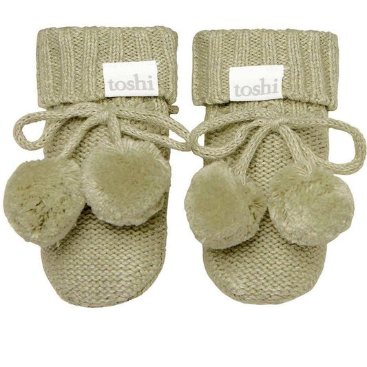 Toshi Organic Booties - Marley Olive