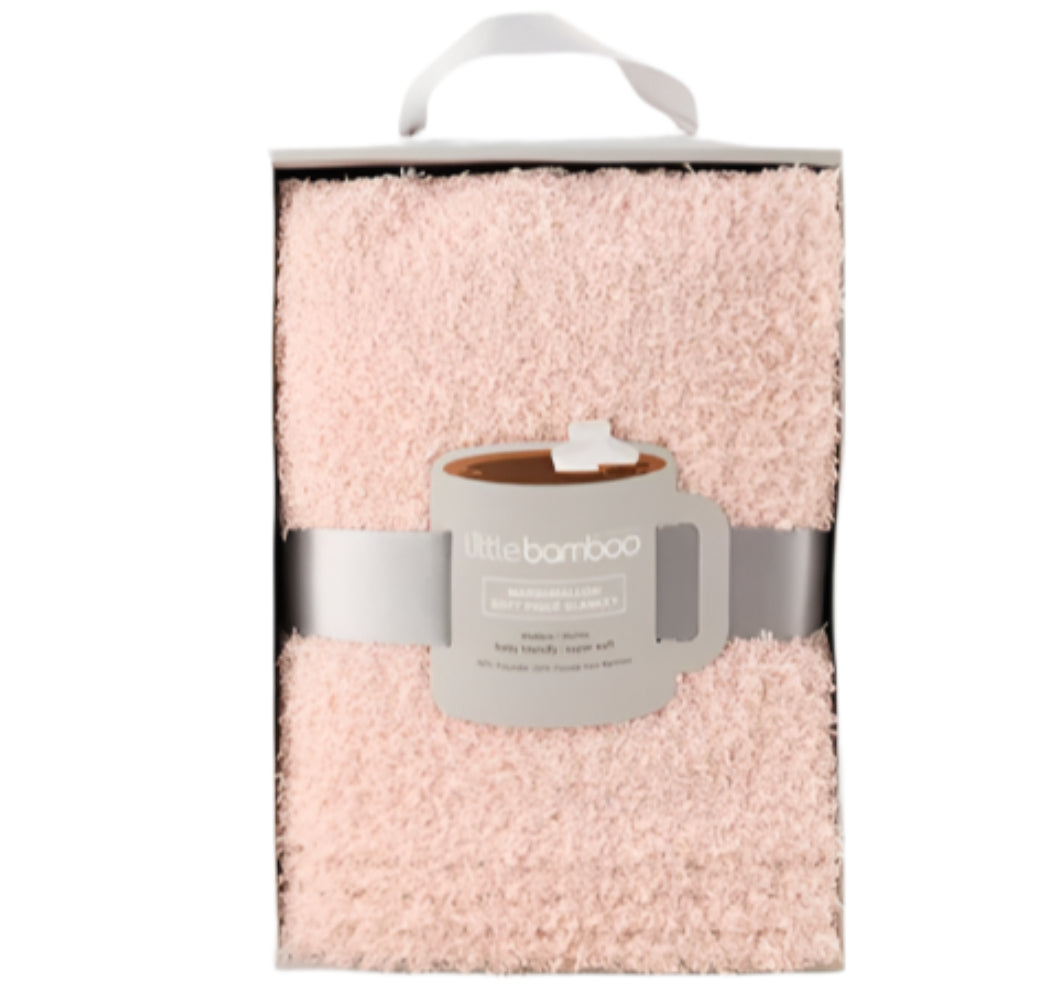 Little Bamboo Marshmallow Blanket - Soft Rose