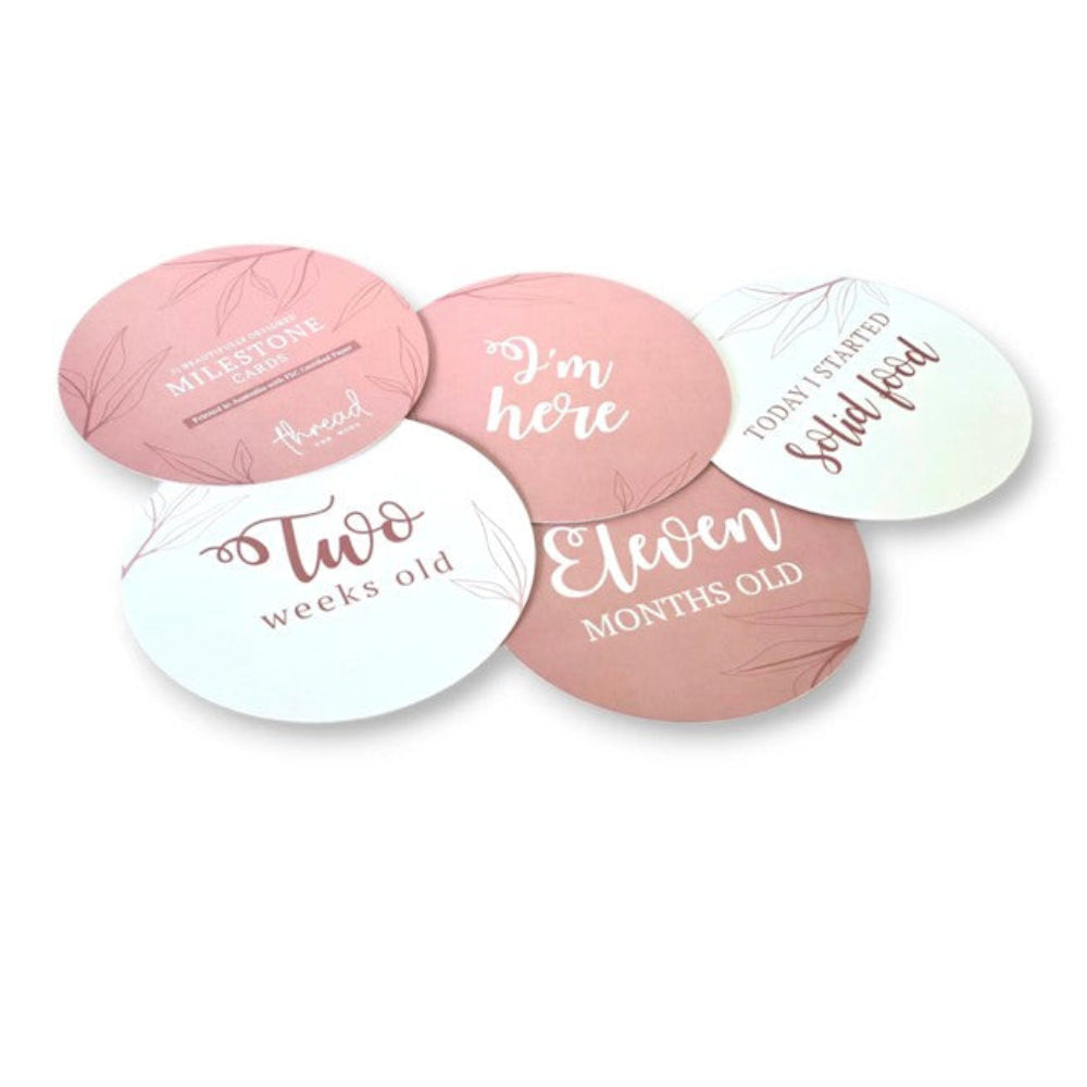 Thread the Word Milestone Cards - Blush