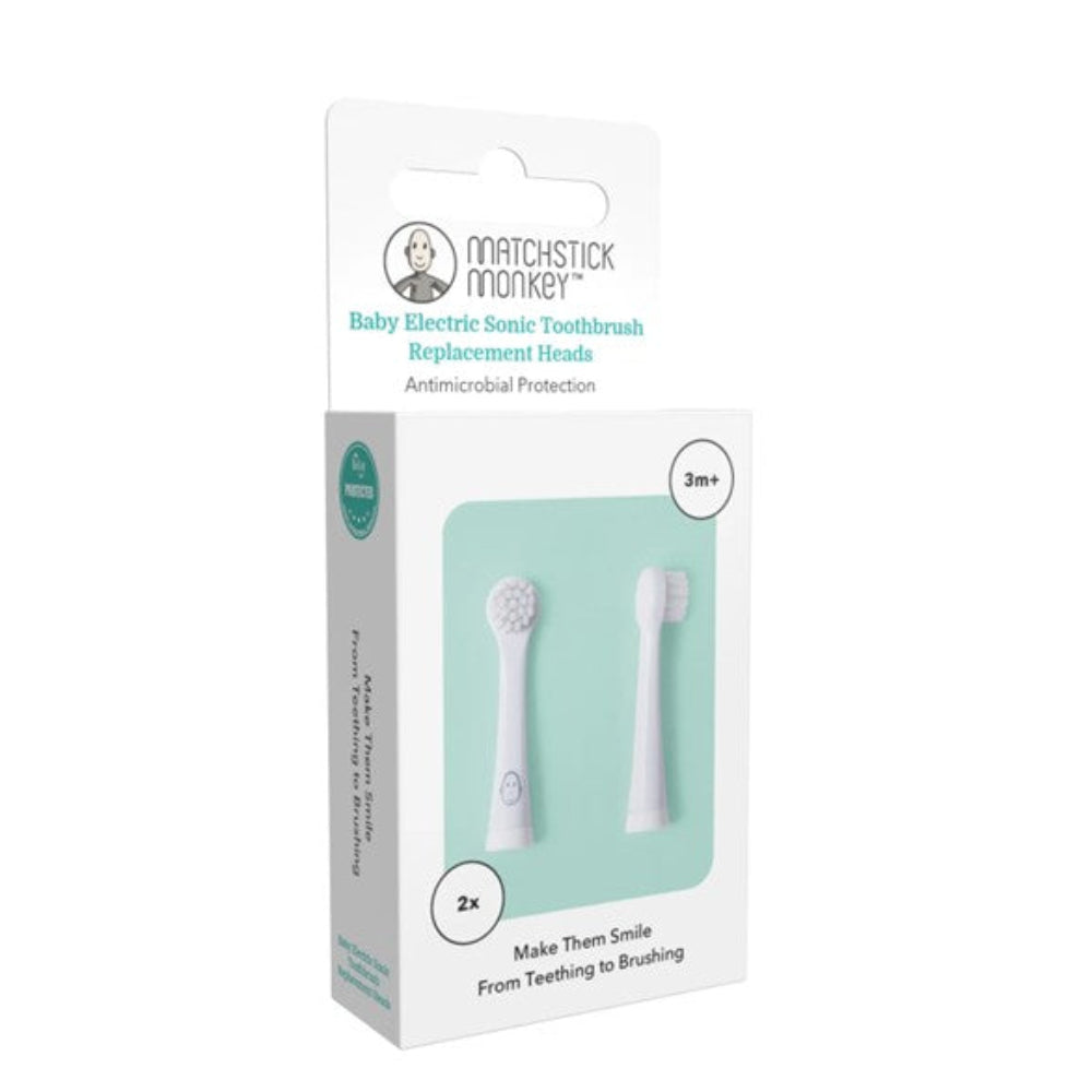 Matchstick Monkey Baby Sonic Toothbrush - Replacement Heads