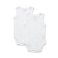 Marquise 2 Pk Sleeveless Bodysuit - White