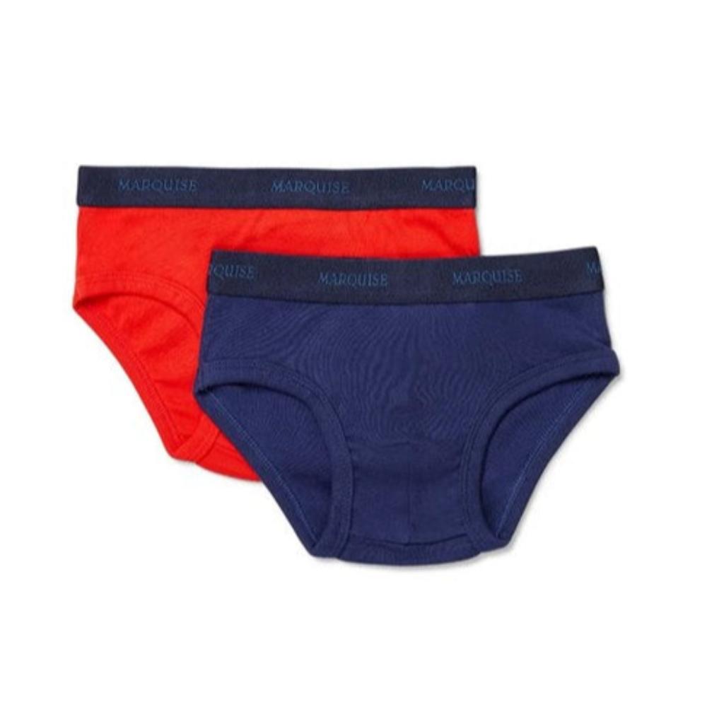 Marquise Boys Everyday Underwear - 2 pk - Red/Navy