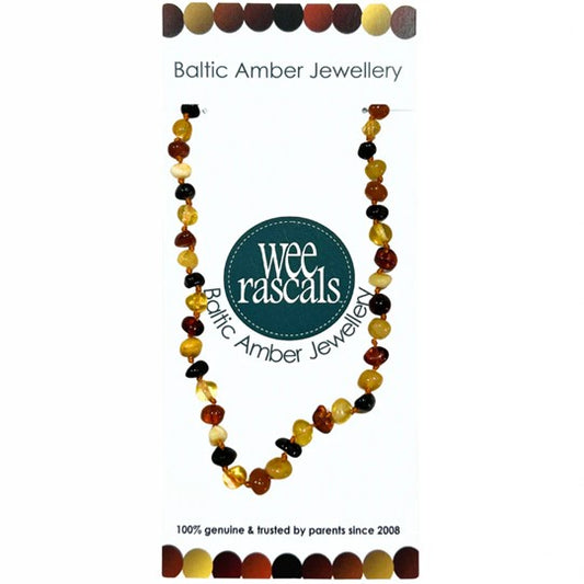 Wee Rascals Amber Child Necklace 36cm Multi