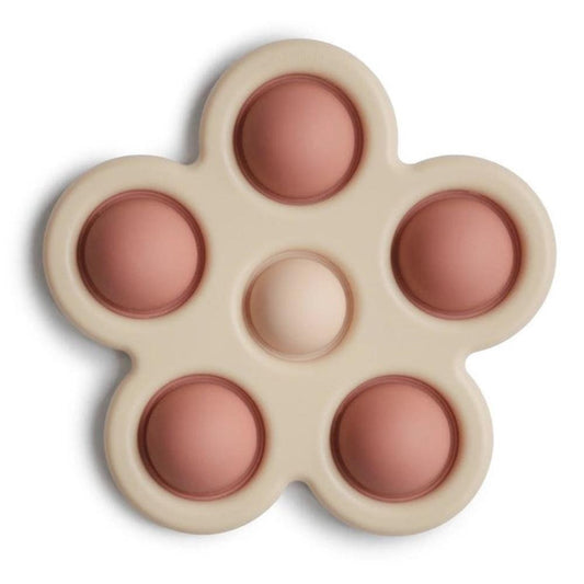Mushie Flower Press Toy - Rose