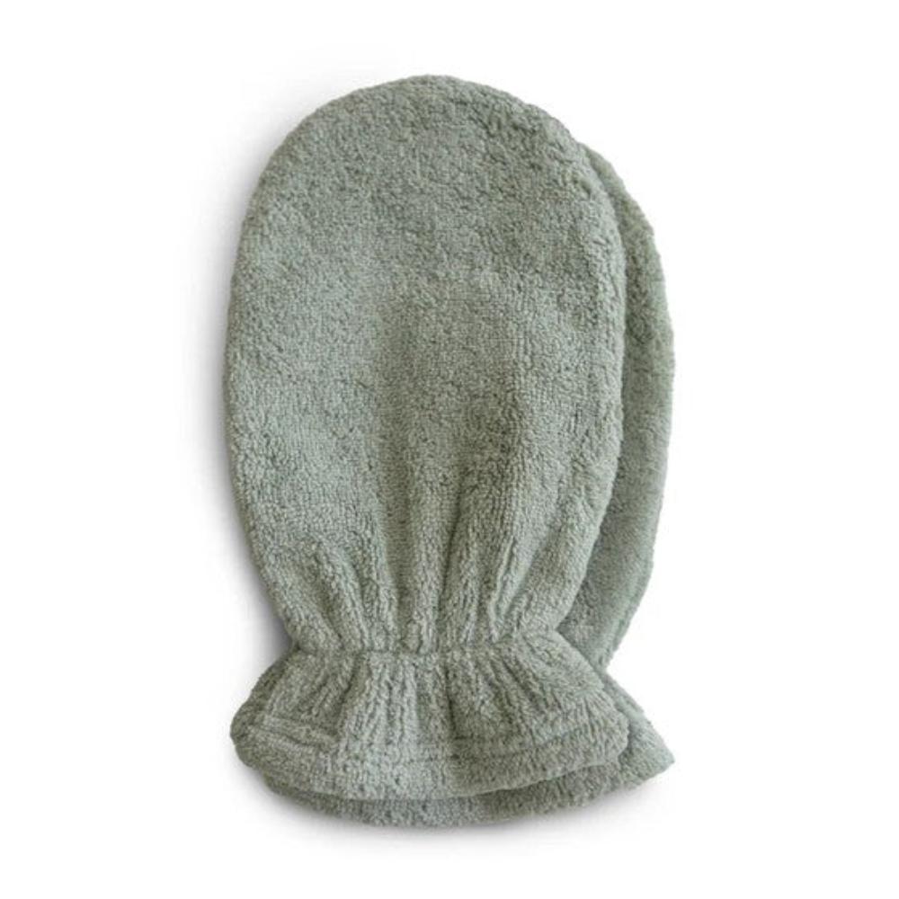 Mushie Bath Mitt - 2 pk - Moss