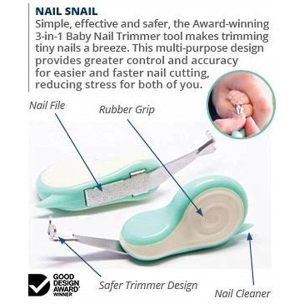 NailSnail 3-in-1 Baby Nail Trimmer