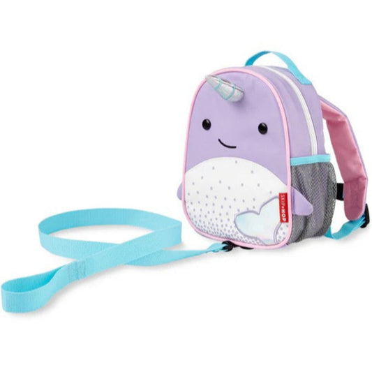 Skip Hop Zoo Mini Backpack with Reins - Narwhal