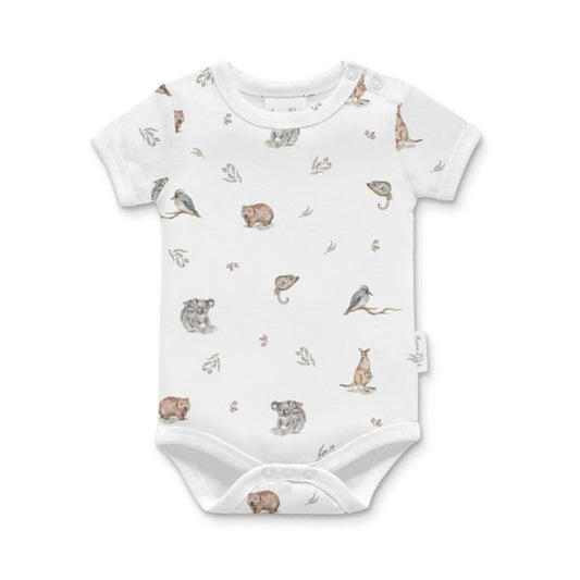 Aster + Oak Native Animals SS Onesie