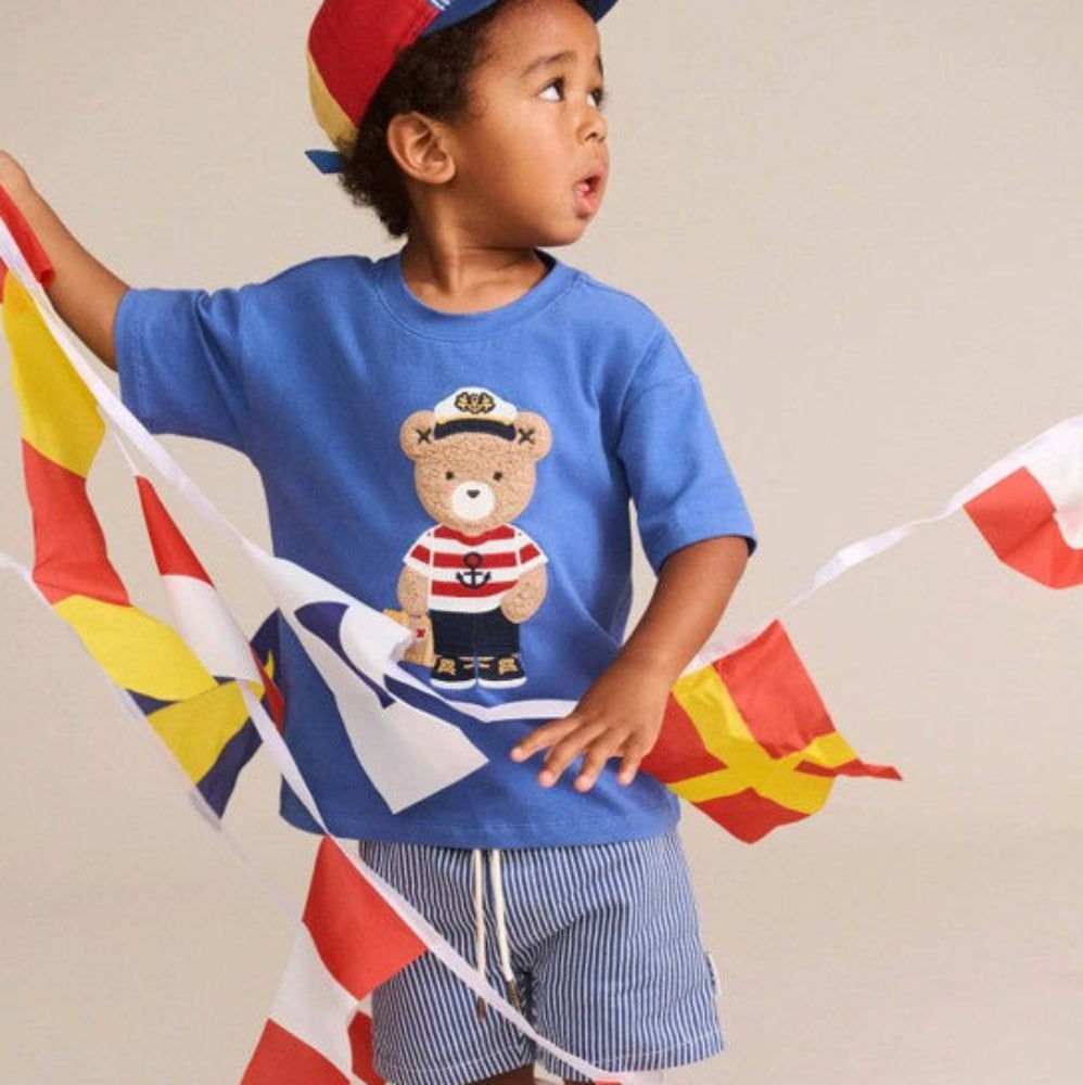 Huxbaby Nautical Hux Drop Shoulder Slouchy Tee