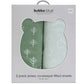 Bubba Blue Nordic Jersey Co Sleeper Fitted Sheet Avocado/Forest 2 pk