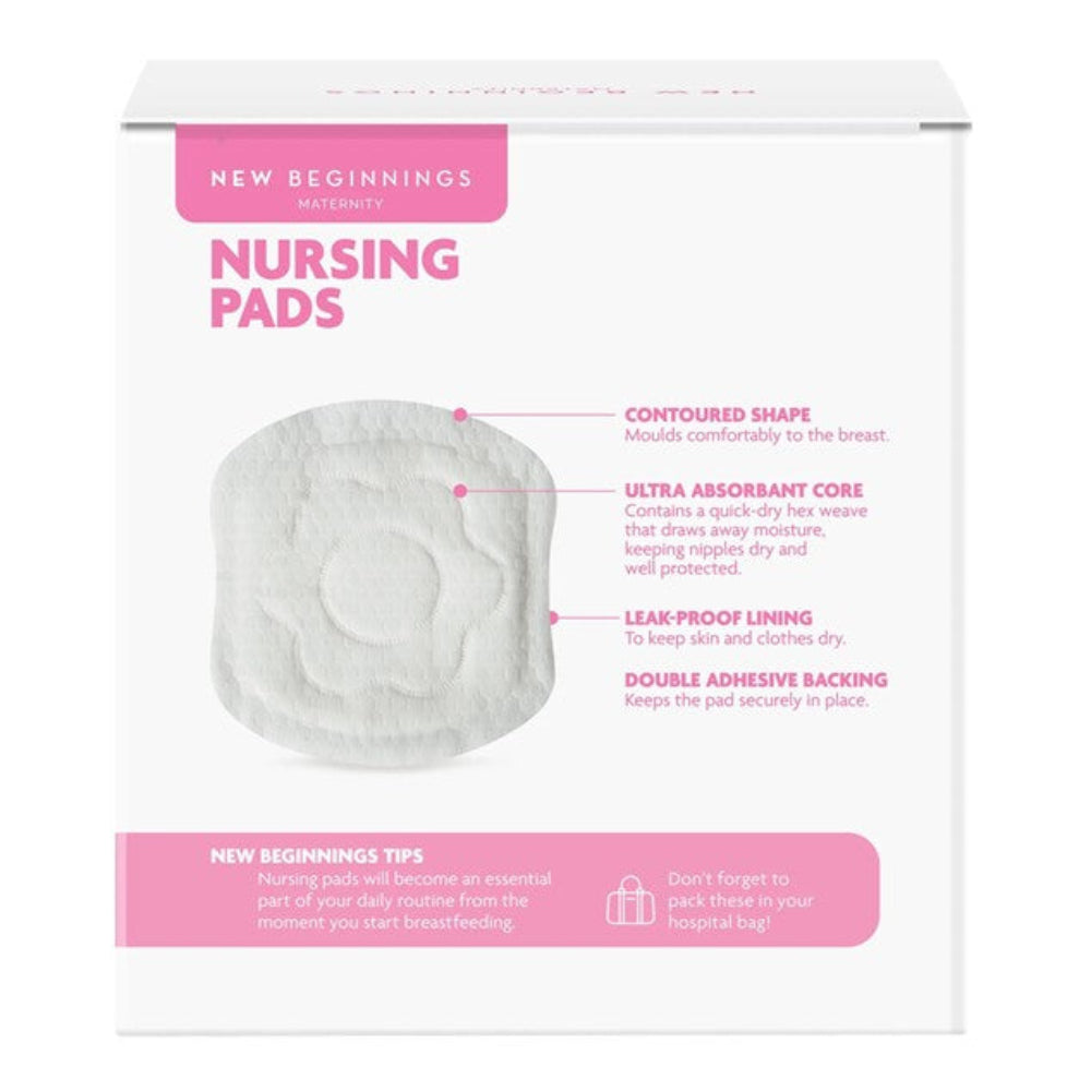 New Beginnings Bamboo Disposable Breast Pads 40Pk