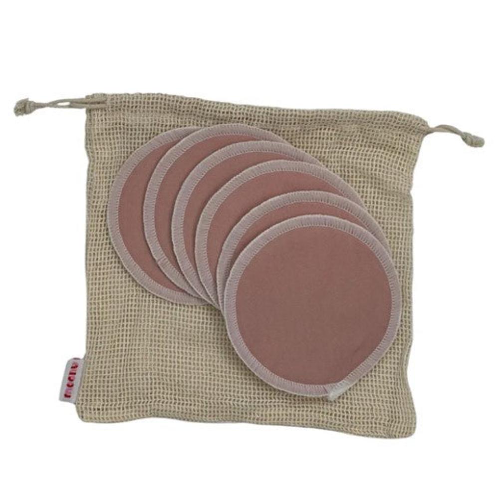 Moonu Eco Nursing Pads - Peony 6 pk