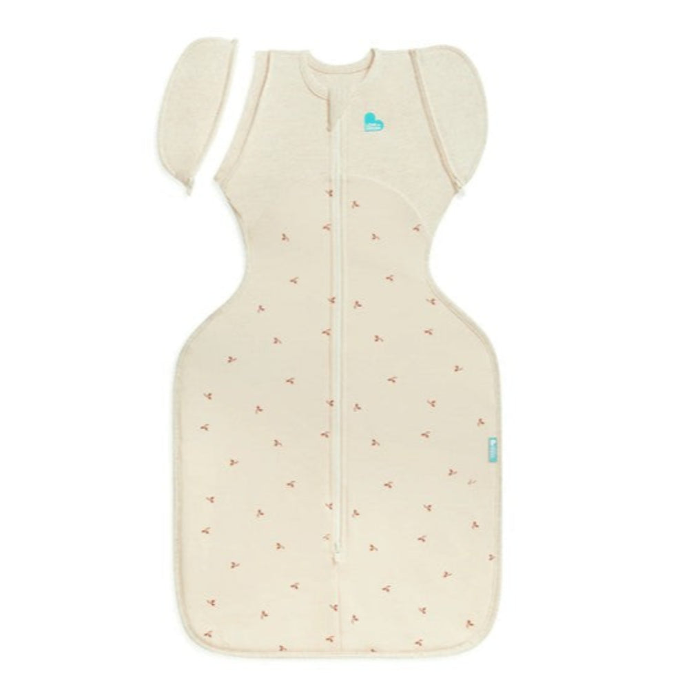 Love To Dream Swaddle Up Transition Bag 1.5 Tog Cotton Fleece - Oatmeal Twigs