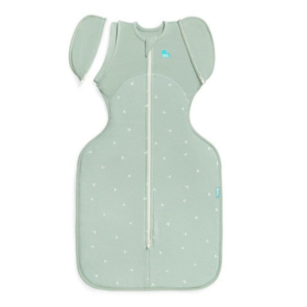 Love To Dream Swaddle Up Transition Bag 1.5 Tog Cotton Fleece - Olive Twigs