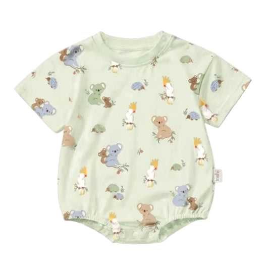 Toshi Onesie S/S Bubble Arcadia - Eucalypt