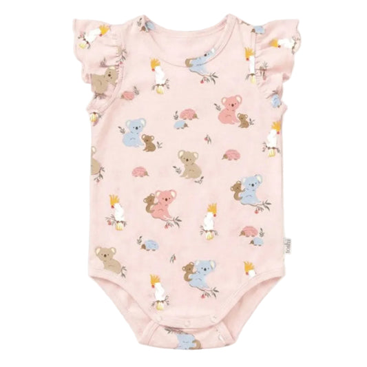 Toshi Onesie S/S Frill Arcadia - Gumnut Babies Blossom