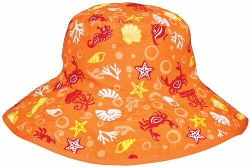 Baby Banz Reversible Sun Hat - Orange Sea - 45-50 cm