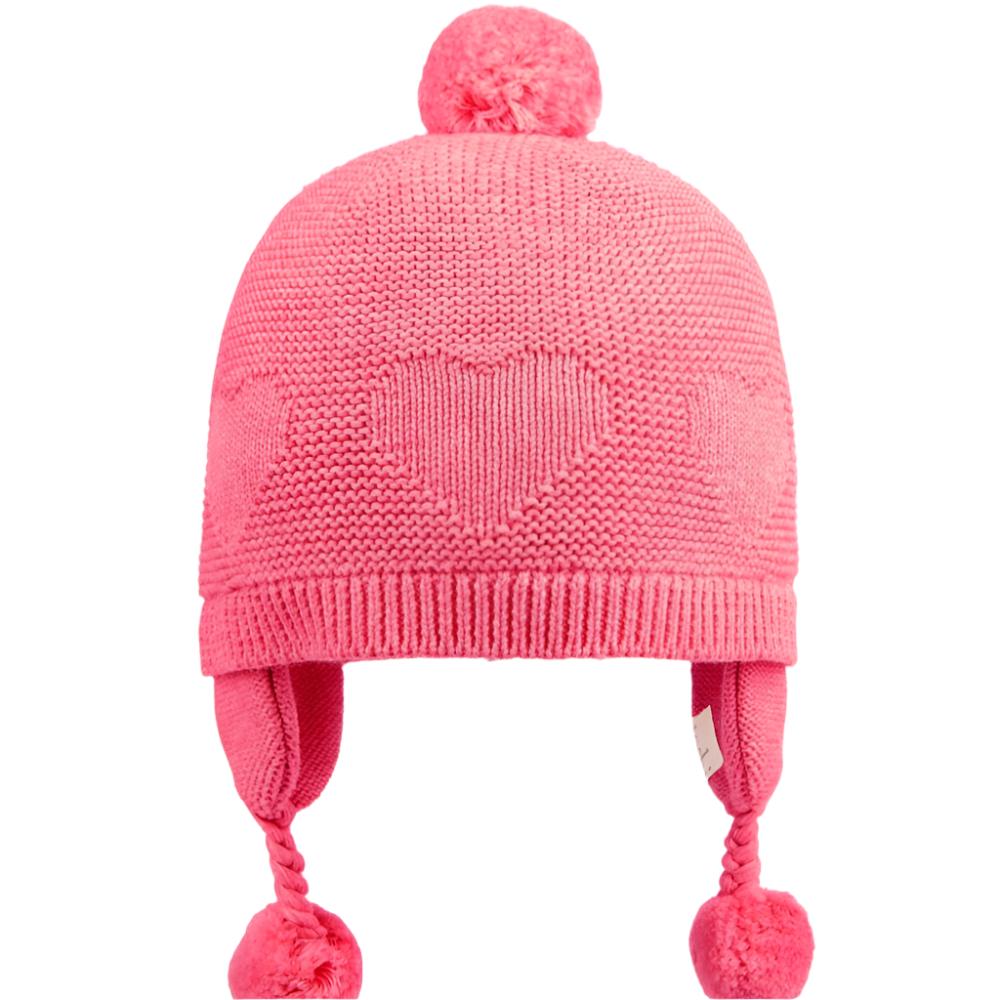 Toshi Organic Earmuff Beanie - Heart/Fuschia