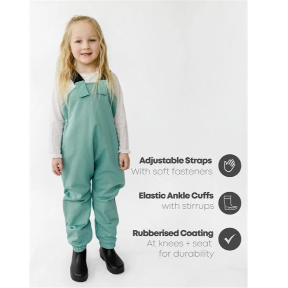 Therm All-Weather Fleece Overalls - Seafoam