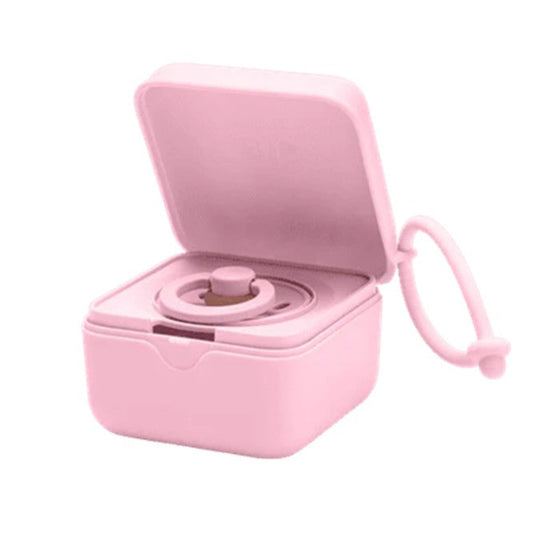 Bibs Pacifier Box - Baby Pink