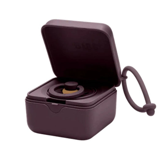 Bibs Pacifier Box - Plum