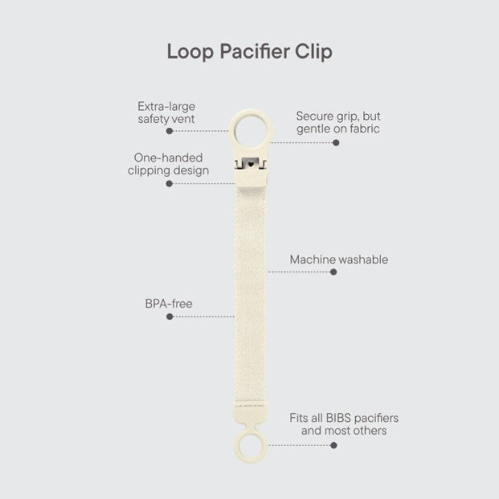 Bibs Pacifier Clip Loop - Sage