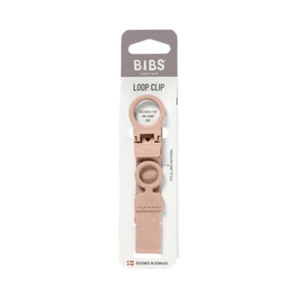 Bibs Pacifier Clip Loop - Blush