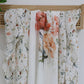 Bubba Blue Bamboo 3pk Muslin Wraps - Peonies