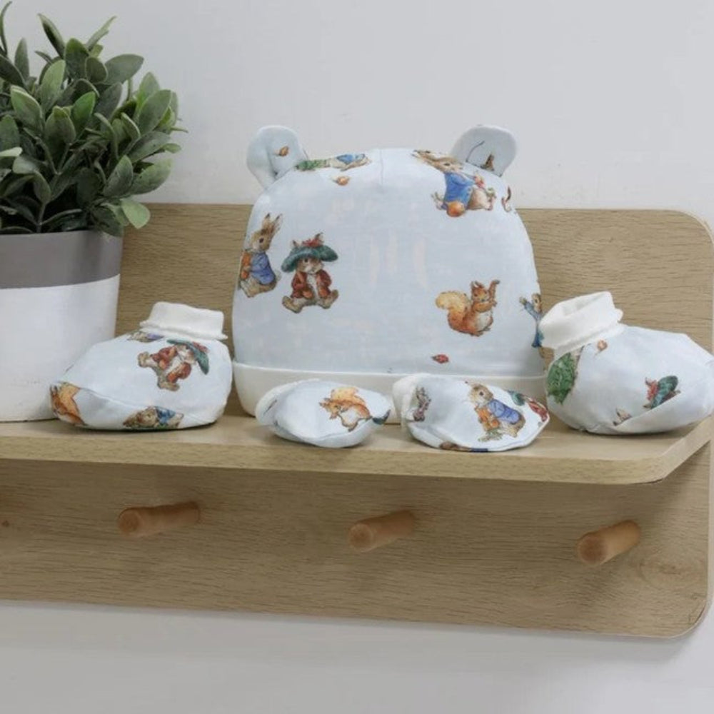 Bubba Blue Peter Rabbit Layette Set 3pc Peter Rabbit & Benjamin Bunny ...