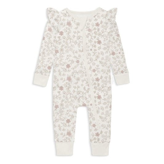 Aster + Oak Pippy Floral Zip Romper