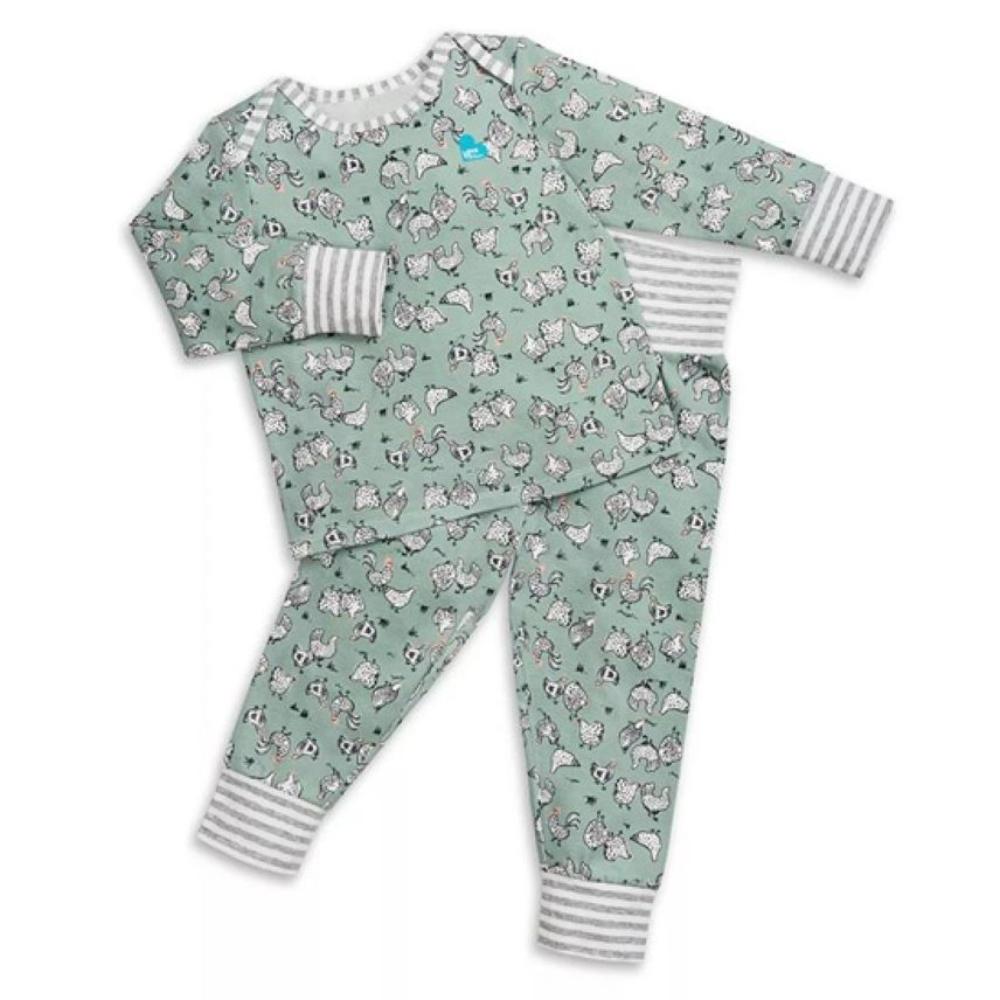 Love to Dream Kids Pyjama Set Long Sleeve - Chicken Run Olive