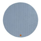 All4Ella Quilted Reversible Linen Play Mat - Slate Blue